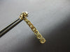ESTATE LARGE 1.5CT DIAMOND 14KT YELLOW GOLD ROUND JOURNEY FLEXIBLE BAR HANGING EARRINGS