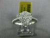 ESTATE LARGE .84CT DIAMOND 18K WHITE GOLD 3D PEAR SHAPED ENGAGEMENT PROMISE RING