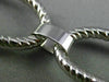 ESTATE WIDE & LONG .20CT DIAMOND 14K WHITE GOLD 3D OVAL OPEN LINK BRACELET FG VS