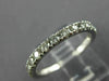 ESTATE .60CT ROUND DIAMOND 14K WHITE GOLD 3/4TH ETERNITY ANNIVERSARY RING #23684