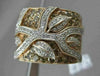 ESTATE LARGE 2.47CTW WHITE & FANCY DIAMOND 14KT ROSE GOLD 3D TREE OF LIFE RING