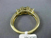 ESTATE 1.0CT DIAMOND 14KT YELLOW GOLD 3D CLASSIC ROUND 3 STONE ENGAGEMENT RING