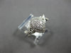 .27CT DIAMOND 14K WHITE GOLD CLUSTER PEAR SHAPE HALO FLOWER BUTTERFLY LOVE RING