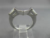 .28CT BAGUETTE DIAMOND 14KT WHITE GOLD 3D V SHAPE WEDDING ANNIVERSARY RING 26059