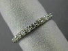 ESTATE 1.01CT DIAMOND 14KT WHITE GOLD SHARED PRONG ETERNITY WEDDING RING #25531