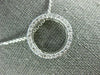 ESTATE .65CT DIAMOND 14KT WHITE GOLD 3D CLASSIC CIRCLE OF LIFE PENDANT #1072