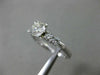 ANTIQUE .93CT DIAMOND PLATINUM SOLITAIRE FISHTAIL 5 STONE ENGAGEMENT RING #19022