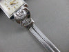 ANTIQUE OLD EURO MINE DIAMOND 14K WHITE GOLD HERNA WATCH 17 JEWEL SWISS 7" 21595
