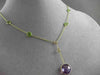 ANTIQUE 7.30CTW AAA MULTI COLOR GEM BY THE YARD 14KT YELLOW GOLD LARIAT NECKLACE