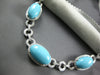 LARGE 102.62CT DIAMOND & AAA TURQUOISE 14K WHITE GOLD OVAL & ROUND LOVE NECKLACE
