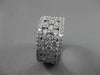 ESTATE WIDE 3.14CT DIAMOND 14KT WHITE GOLD ETOILE ANNIVERSARY RING UNIQUE #20429