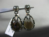 ESTATE LARGE 1.14CT DIAMOND & TOPAZ 14KT ROSE GOLD MULTI SHAPE CLIP ON EARRINGS