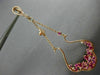 ESTATE 2.33CT DIAMOND & AAA MULTI GEM 14KT ROSE GOLD FLOWER CHANDELIER EARRINGS