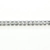5.96CT DIAMOND 18KT WHITE GOLD ROUND & BAGUETTE INVISIBLE SQUARE TENNIS BRACELET
