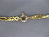ESTATE 14KT YELLOW GOLD 3D CLASSIC ROPE HERRING BONE FUN BRACELET