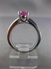 ESTATE 1.88CT DIAMOND & AAA PINK SAPPHIRE 14KT WHITE GOLD ENGAGEMENT RING #26004