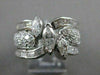 ESTATE WIDE 4.13CTW MARQUISE DIAMOND PLATINUM BAND ENGAGEMENT RING E/F VVS #2696