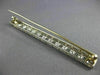 ANTIQUE LONG .50CT DIAMOND PLATINUM 3D OPEN RECTANGULAR FILIGREE PIN BROOCH