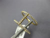 ESTATE WIDE .42CT DIAMOND 18KT YELLOW GOLD 3D ROUND DOUBLE BAR RING