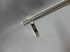 ESTATE .20CT DIAMOND 14KT WHITE GOLD 3D BAGUETTE CHANNEL OVAL HANGING EARRINGS