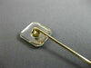 ANTIQUE .03CT OLD MINE DIAMOND 14KT 2 TONE GOLD OCTAGON FILIGREE LAPEL PIN 26194