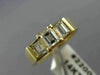 ANTIQUE .76CT ASSCHER DIAMOND 14KT YELLOW GOLD PAST PRESENT FUTURE RING #22009