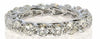 ESTATE 3.26CT DIAMOND 18K WHITE GOLD 3D CLASSIC LUCIDA ETERNITY ANNIVERSARY RING