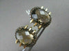 ANTIQUE 18KT 15.27CTW SMOKEY TOPAZ & FANCY BROWN DIAMOND EARRINGS ONE OF A KIND!