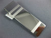 ESTATE LARGE 14KT WHITE GOLD 3D CLASSIC RECTANGULAR ENGRAVABLE MONEY CLIP #952