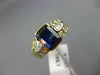 1.81CT DIAMOND & AAA SAPPHIRE 18KT YELLOW GOLD 3D ETOILE ENGAGEMENT RING #2021