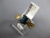 .92CT DIAMOND & AAA SAPPHIRE 14K YELLOW GOLD EMERALD CUT FRIENDSHIP PROMISE RING