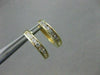 ESTATE .25CT DIAMOND 14KT YELLOW GOLD CHANNEL HUGGIE EARRINGS BEAUTIFUL!! #9978