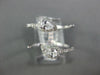 WIDE .56CT DIAMOND 18K WHITE GOLD ROUND & PEAR SHAPE CRISS CROSS LEAF SNAKE RING