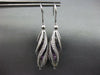 ESTATE 6.72CT DIAMOND & AAA AMETHYST 18KT WHITE GOLD MULTI WAVE HANGING EARRINGS