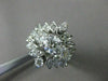 ANTIQUE LARGE 1.6CT OLD MINE DIAMOND 14K WHITE GOLD ENGAGEMENT INSERT RING 22658