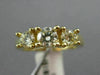 ESTATE 1.0CT DIAMOND 14KT YELLOW GOLD 3D CLASSIC ROUND 3 STONE ENGAGEMENT RING