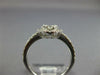 ESTATE .60CT DIAMOND 18KT WHITE GOLD CLUSTER SQUARE GEOMETRICAL FRIENDSHIP RING