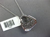 ESTATE .07CT DIAMOND 14K WHITE GOLD HANDCRAFTED MULTI FLOWER LADY PURSE PENDANT