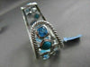ANTIQUE WIDE 56.4CT DIAMOND & MULTI GEM 14KT WHITE GOLD BANGLE ONE OF A KIND!!!!