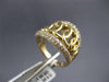 LARGE .80CT DIAMOND 14KT YELLOW GOLD 3D MULTI ROW LOVE KNOT GRADUATING FUN RING