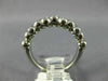 ESTATE .53CT DIAMOND 14KT WHITE GOLD ETOILE BEZEL ELEVEN STONE ANNIVERSARY RING