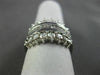 ESTATE WIDE 1.16CT DIAMOND 14KT WHITE GOLD CLASSIC LOVE ANNIVERSARY RING #11405