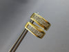 1.50CT DIAMOND 14KT YELLOW GOLD PRINCESS INVISIBLE HUGGIE HOOP HANGING EARRINGS