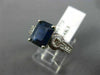 ESTATE 2.83CT DIAMOND & SAPPHIRE 14K WHITE GOLD 3D FILIGREE ENGAGEMENT RING 1772