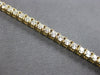 ESTATE 3.06CT DIAMOND 14KT YELLOW GOLD 3D 2.5MM CLASSIC TENNIS BRACELET