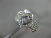 ESTATE MASSIVE .70CT DIAMOND ROUND PRINCESS 14K WHITE GOLD HEART FRIENDSHIP RING