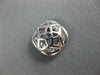 ESTATE LARGE .49CT DIAMOND 18KT WHITE GOLD 3D SQUARE DOUBLE HALO JACKET EARRINGS