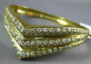 ESTATE LARGE 4.75CT DIAMOND 18K YELLOW GOLD CLASSIC WONDER WOMAN BANGLE BRACELET