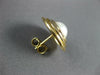 ESTATE AAA SOUTH SEA PEARL 14KT YELLOW GOLD BEZEL CIRCULAR STUD EARRINGS #27161