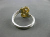 ESTATE WIDE .30CT DIAMOND 14KT WHITE & YELLOW GOLD DOUBLE TWIST GOLD RING #20744
